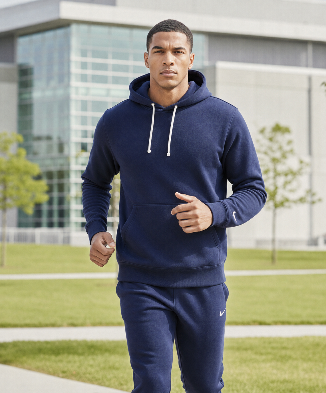 Мъжки спортен екип PARK 26 WINTER HOODY TRACK - IO9035-410/IB1248-410