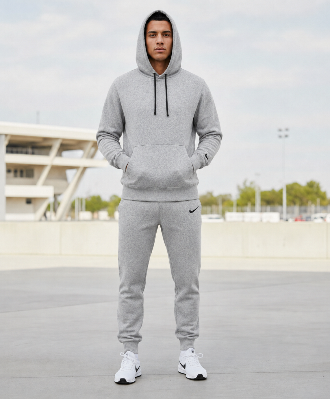 Мъжки спортен екип PARK 26 WINTER HOODY TRACK - IO9035-063/IB1248-063