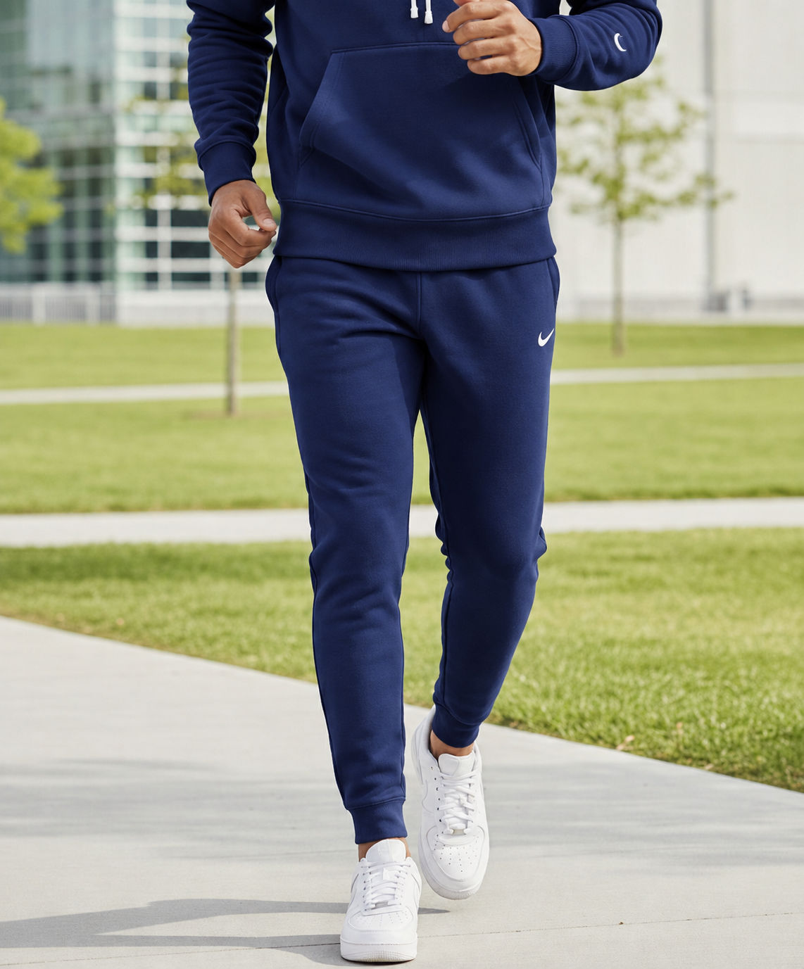 Мъжки спортен екип PARK 26 WINTER HOODY TRACK - IO9035-410/IB1248-410