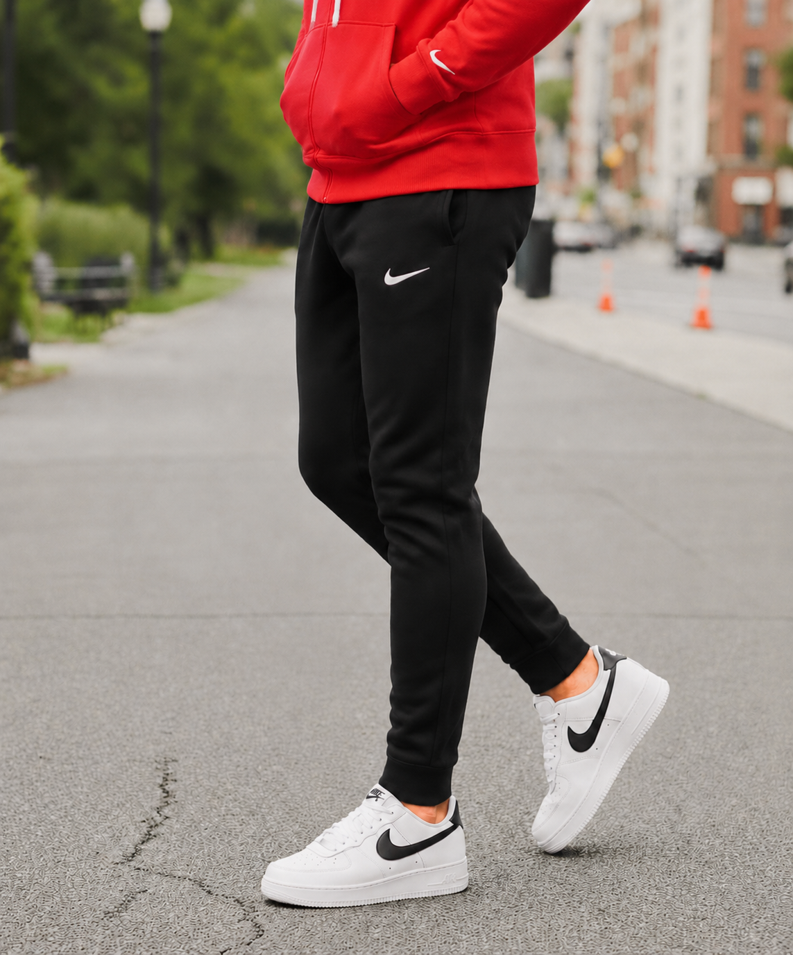 Мъжки спортен екип PARK 26 WINTER HOODY TRACK - IO9035-657/IB1248-010