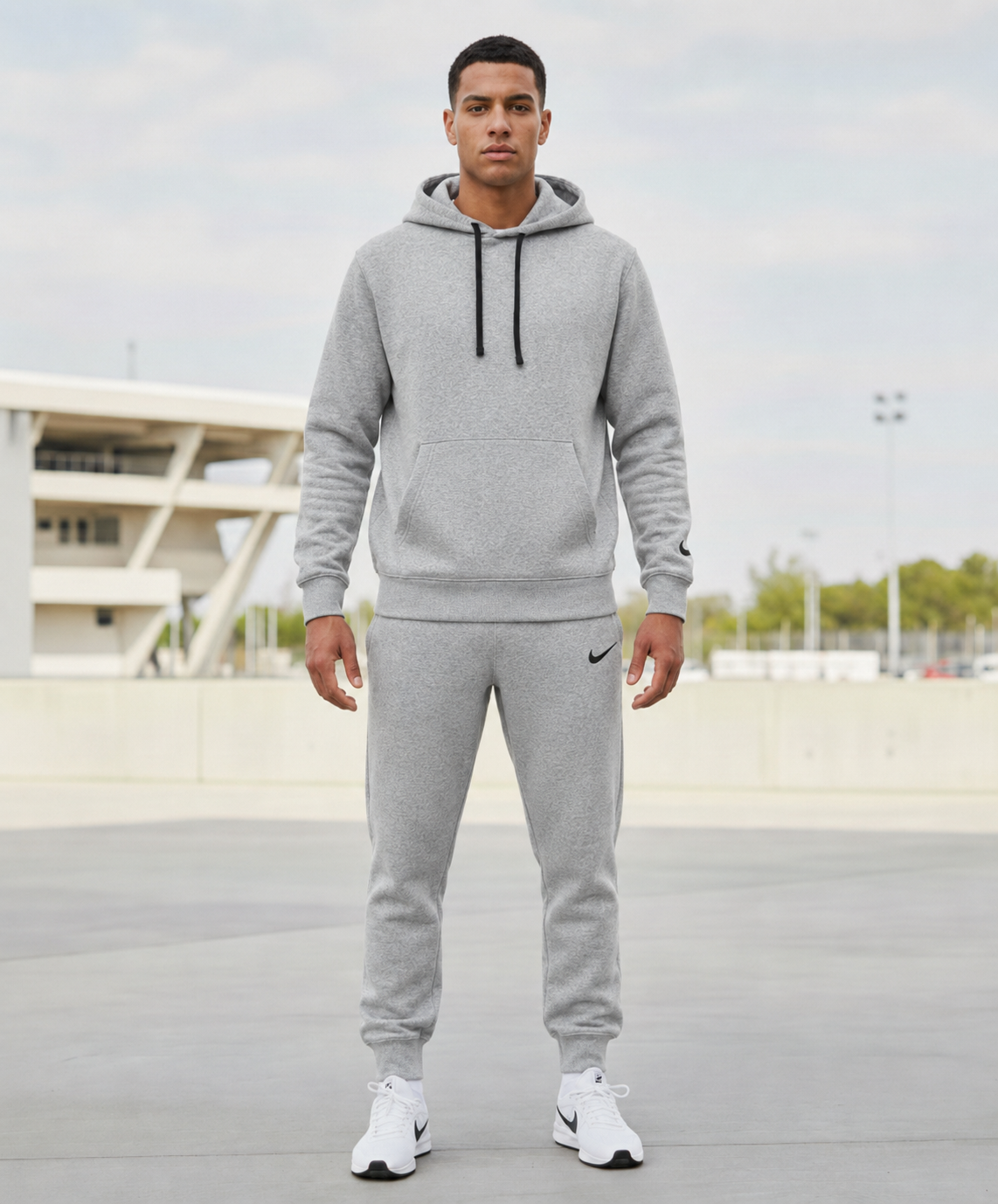 Мъжки спортен екип PARK 26 WINTER HOODY TRACK - IO9035-063/IB1248-063