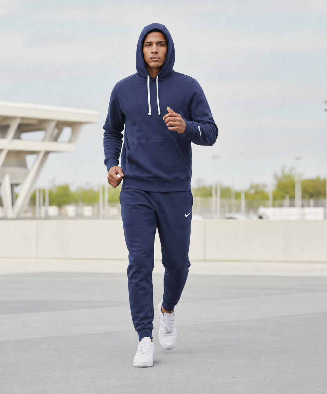 Мъжки спортен екип PARK 26 WINTER HOODY TRACK - IO9035-410/IB1248-410