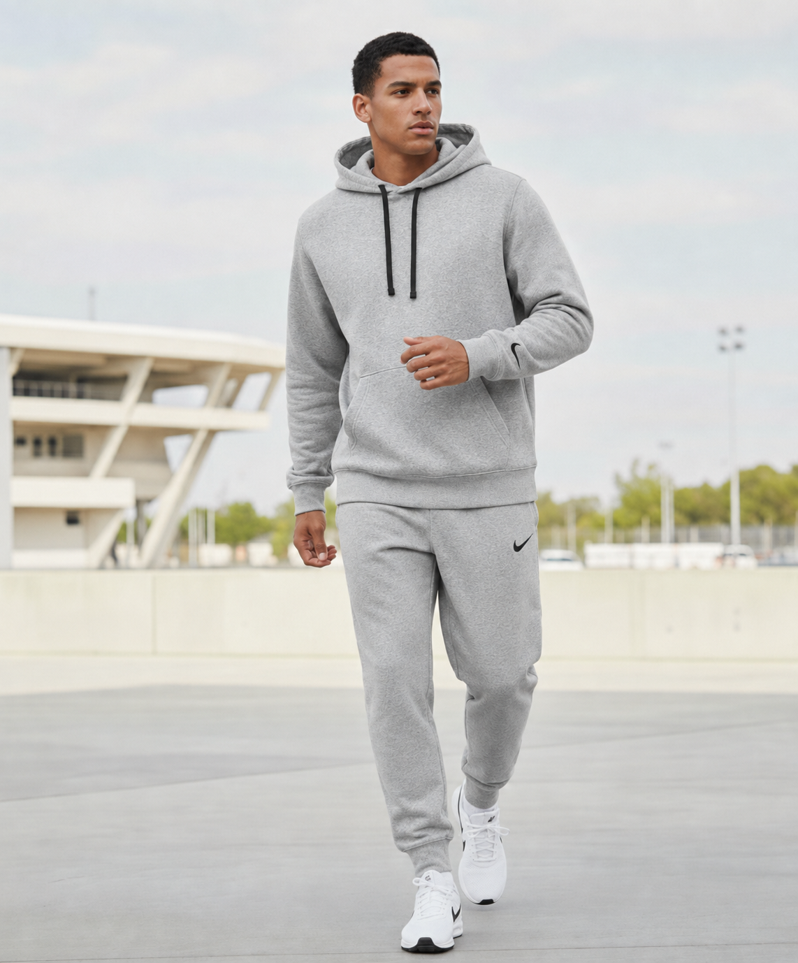 Мъжки спортен екип PARK 26 WINTER HOODY TRACK - IO9035-063/IB1248-063