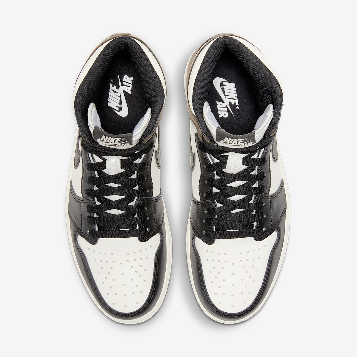 Мъжки маратонки Air Jordan 1 Retro High OG Sail Dark Mocha Black - 555088-105 – снимка 4