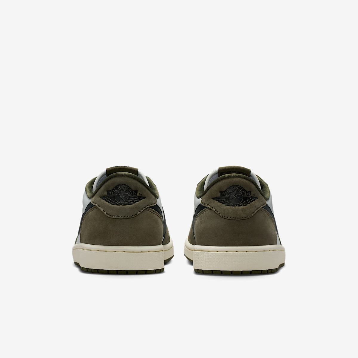 Мъжки маратонки Nike Air Jordan 1 Retro Low Medium Olive Summit White Sail Black - HQ6998-200 – снимка 6