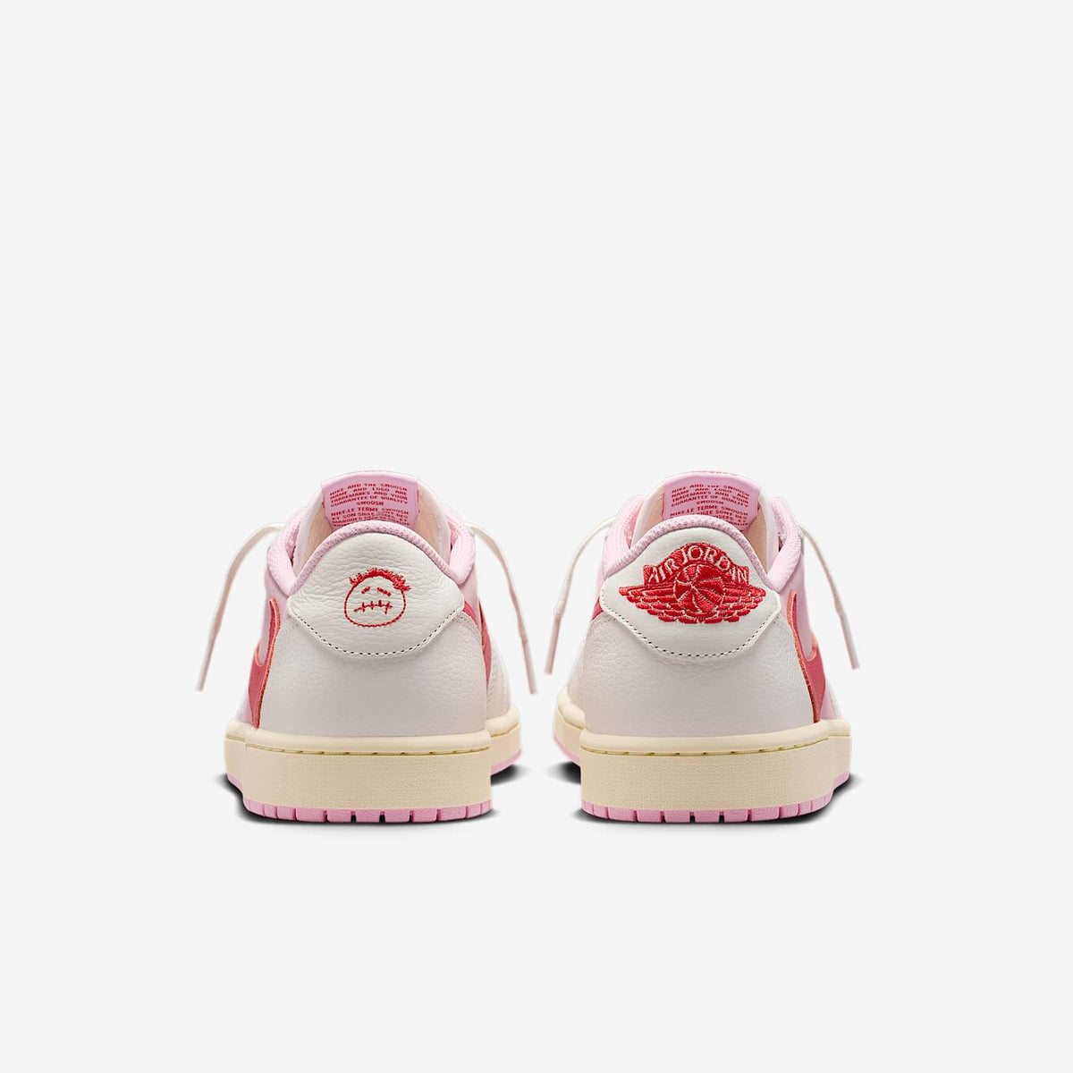 Мъжки маратонки Nike Air Jordan 1 Retro Low OG SP Travis Scott Sail Tropical Pink - IQ7604-101 – снимка 6