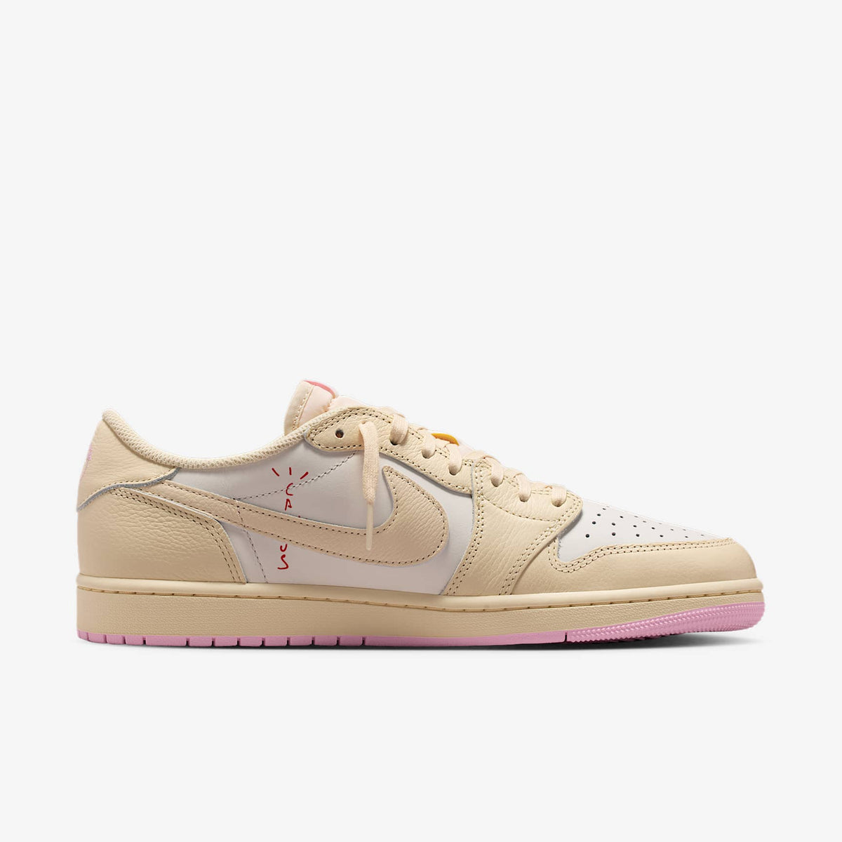 Мъжки маратонки Nike Air Jordan 1 Retro Low OG SP Travis Scott Shy Pink - IQ7604-100 – снимка 3