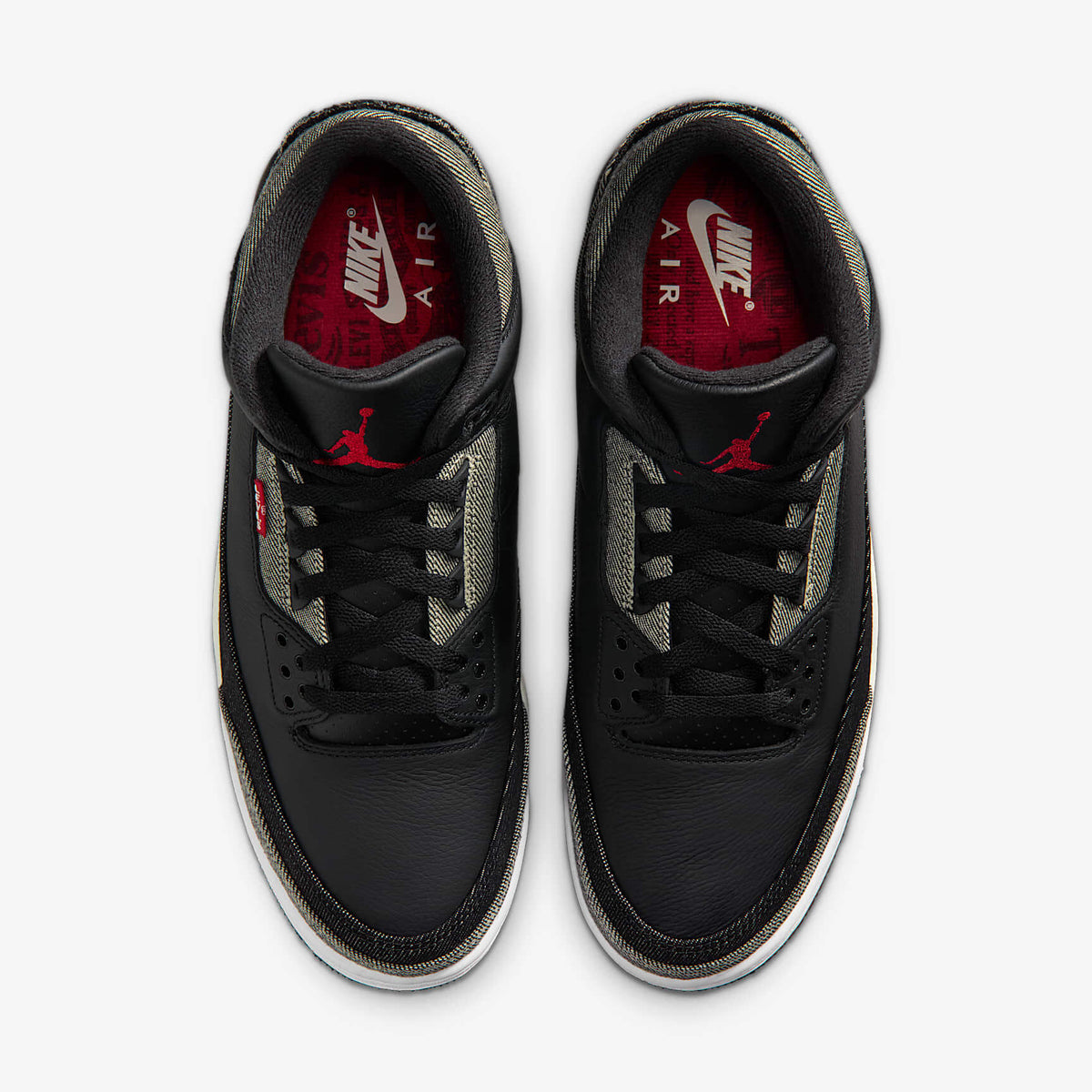 Мъжки маратонки Nike Air Jordan 3 Retro x Levi’s Black - IR0914-400 – снимка 4