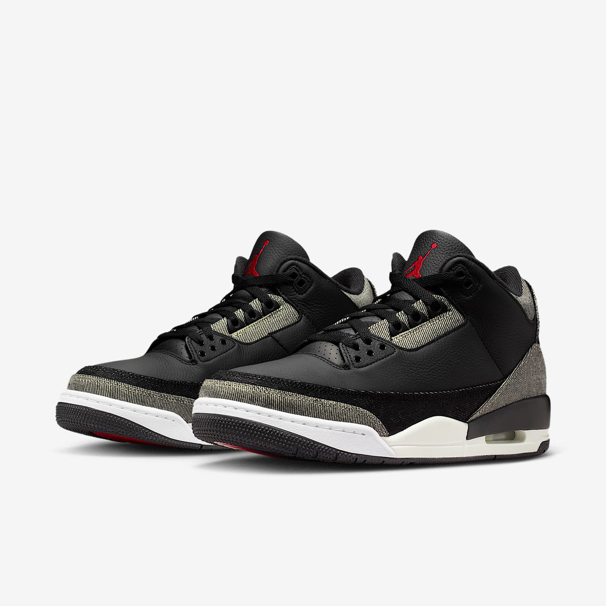 Мъжки маратонки Nike Air Jordan 3 Retro x Levi’s Black - IR0914-400 – снимка 5