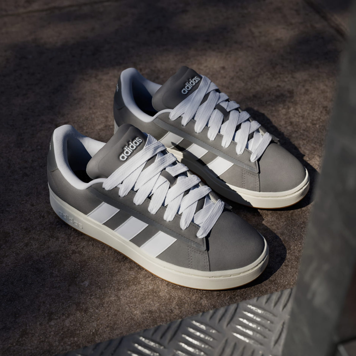 Мъжки маратонки adidas Grand Court Alpha Grey White - JR0542 – снимка 5