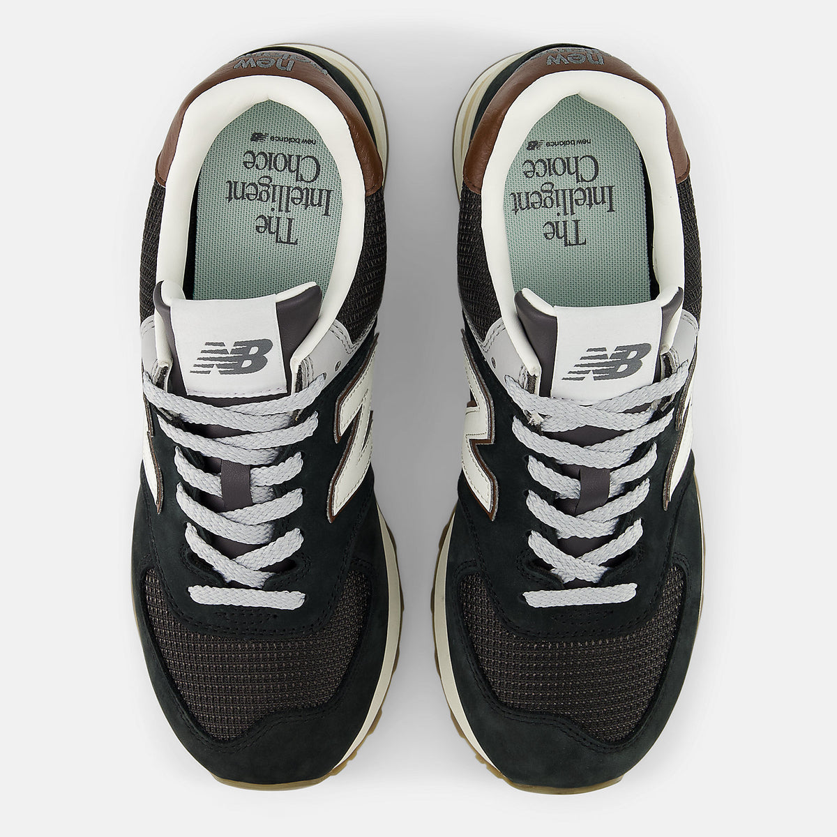 Маратонки New Balance 574 Black White Suede - U5748SB – снимка 3