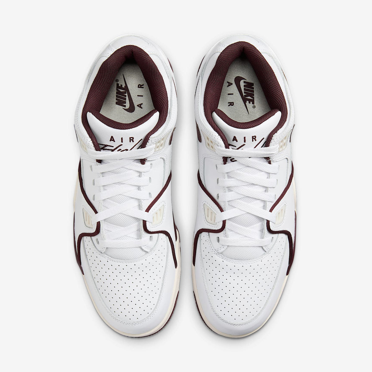 Мъжки маратонки Nike Air Flight '89 Low White Phantom Flat Pewter - FQ8256-100 – снимка 4