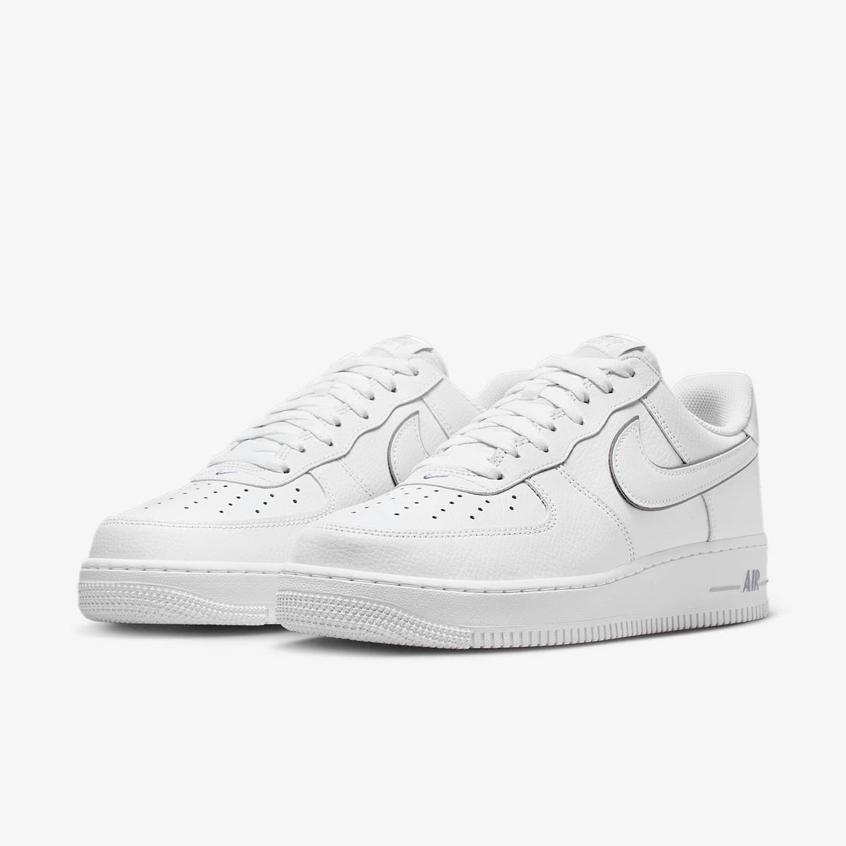Мъжки маратонки Nike Air Force 1 '07 LV8 White Metallic Silver Wolf Grey - IQ5228-100 – снимка 5