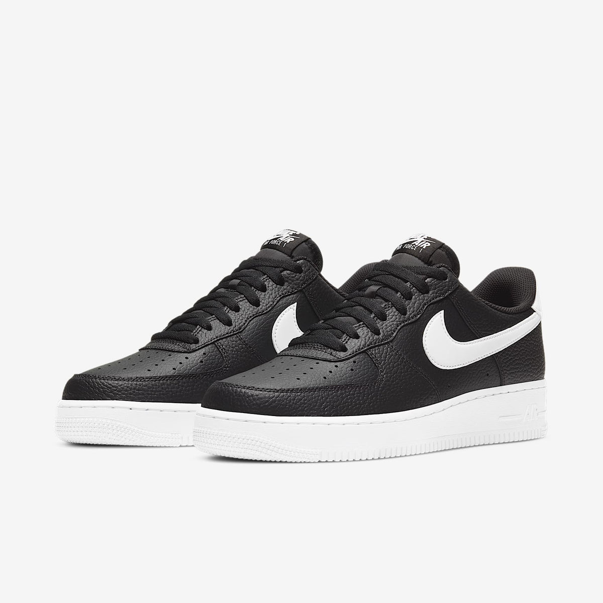 Мъжки маратонки Nike Air Force 1 Low '07 Black White Pebbled Leather - CT2302-002 – снимка 5