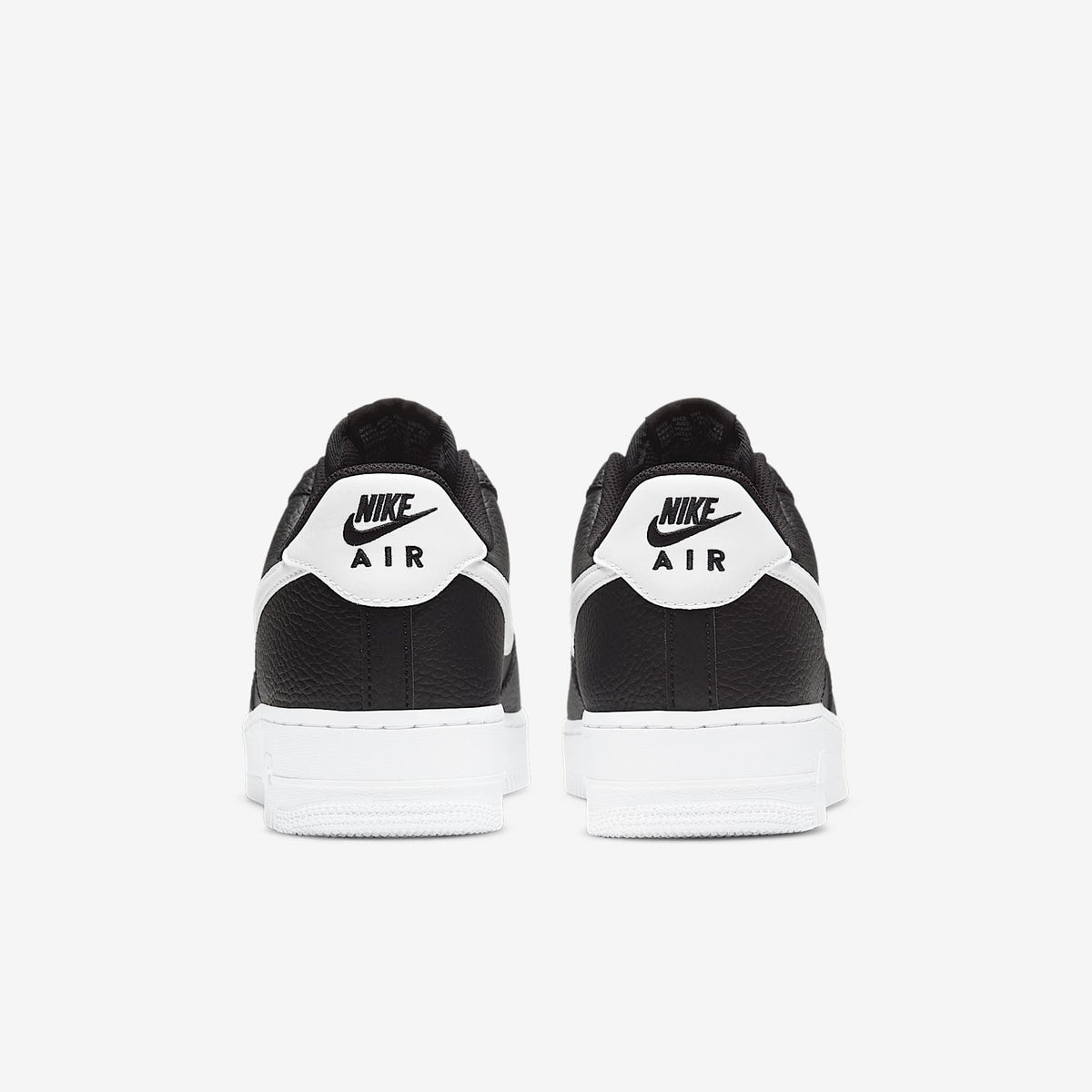 Мъжки маратонки Nike Air Force 1 Low '07 Black White Pebbled Leather - CT2302-002 – снимка 6