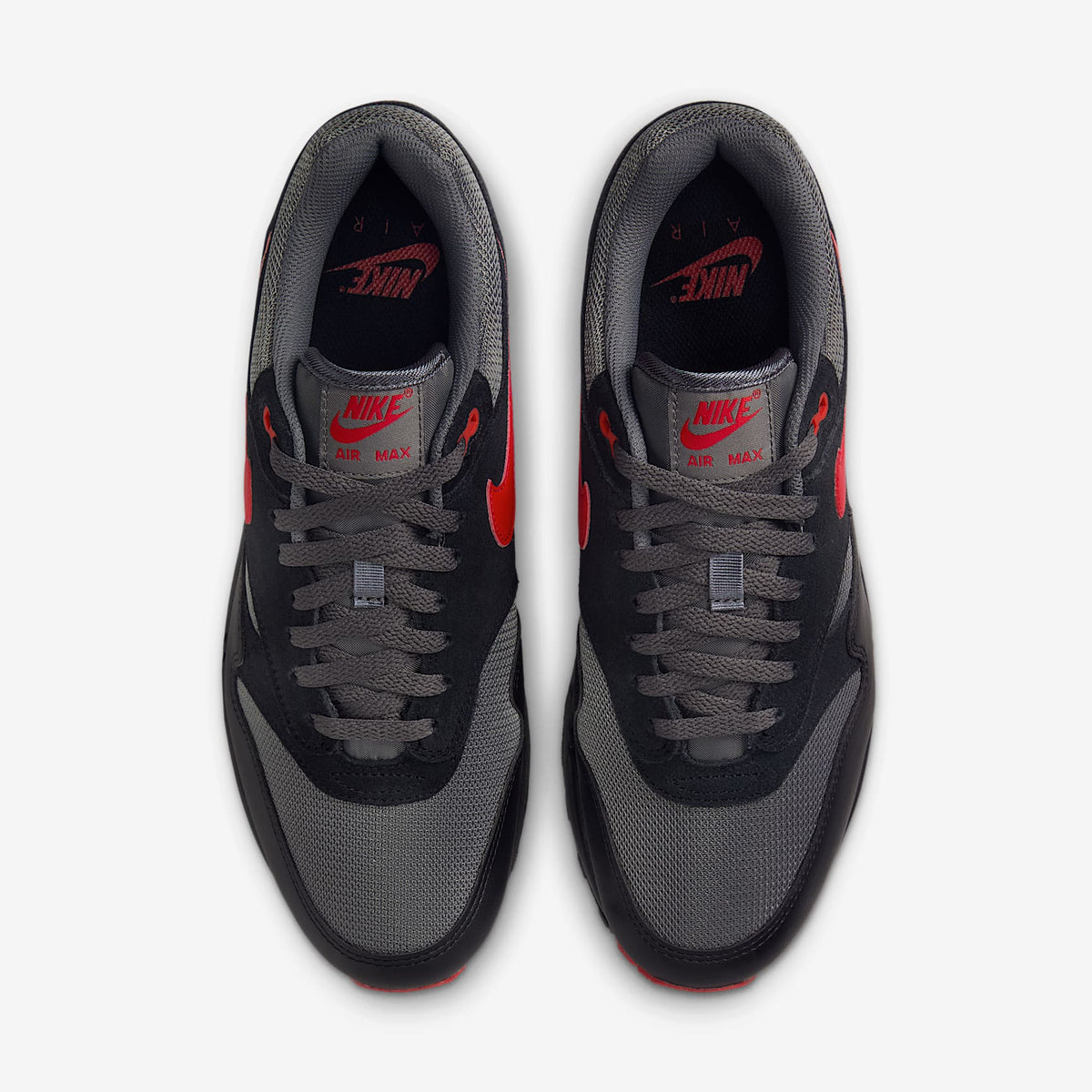 Мъжки маратонки Nike Air Max 1 Essential Black University Red Iron Grey - FZ5808-008 – снимка 4