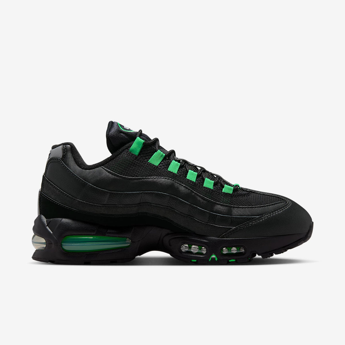 Мъжки маратонки Nike Air Max 95 Big Bubble Black Pearl Grey Green Shock - IB1667-002 – снимка 3