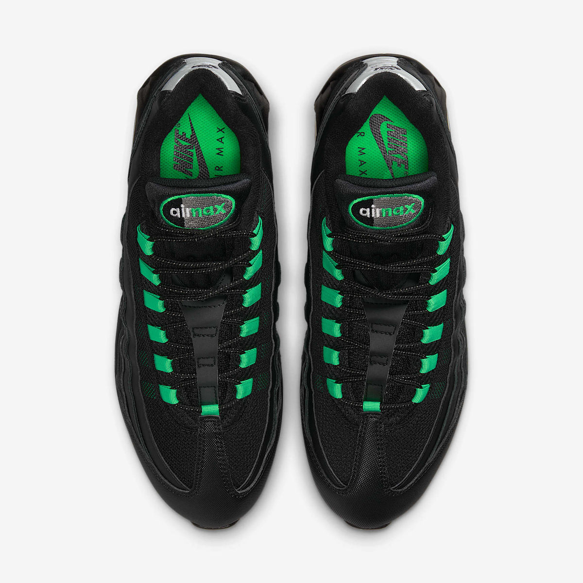 Мъжки маратонки Nike Air Max 95 Big Bubble Black Pearl Grey Green Shock - IB1667-002 – снимка 4