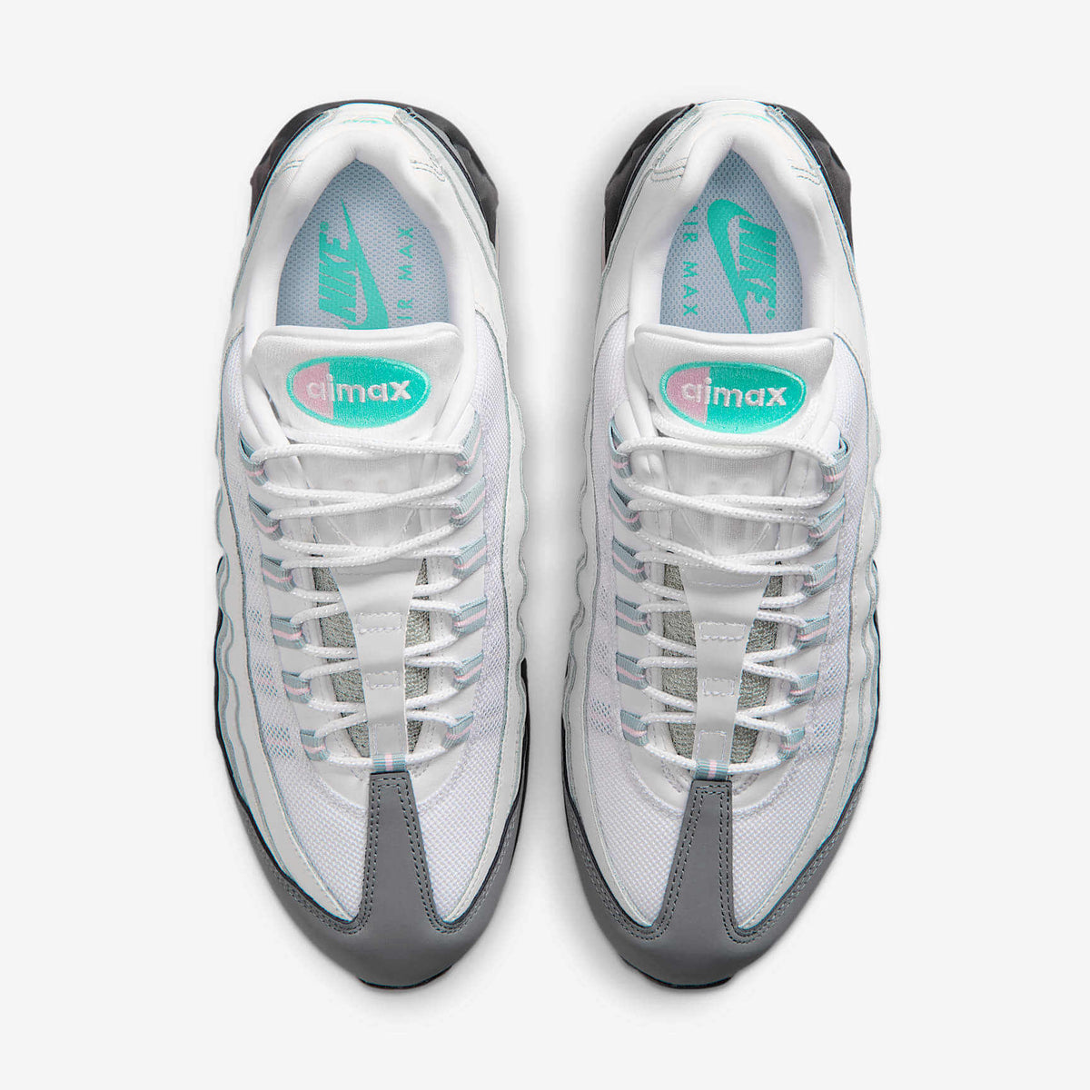 Мъжки маратонки Nike Air Max 95 Big Bubble White Hyper Turquoise Pink Foam - IR1473-060 – снимка 4