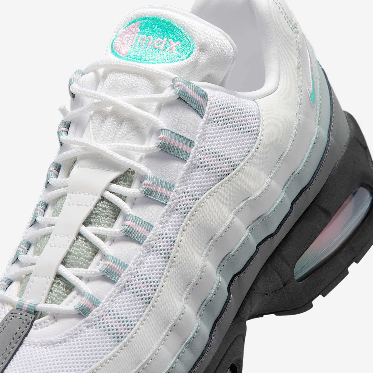 Мъжки маратонки Nike Air Max 95 Big Bubble White Hyper Turquoise Pink Foam - IR1473-060 – снимка 7