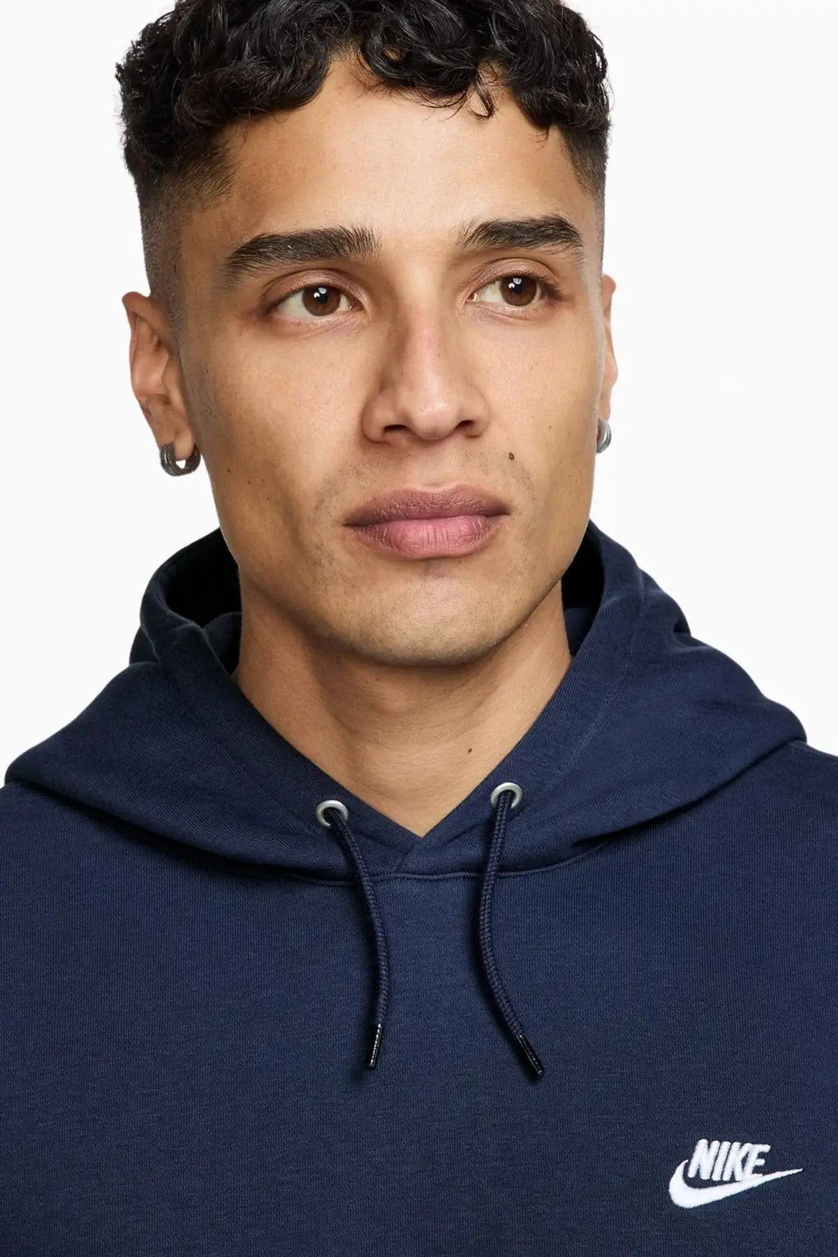 Блуза Nike Club Fleece Pullover Hoodie (Тъмносин) - FN3859-451 – снимка 3