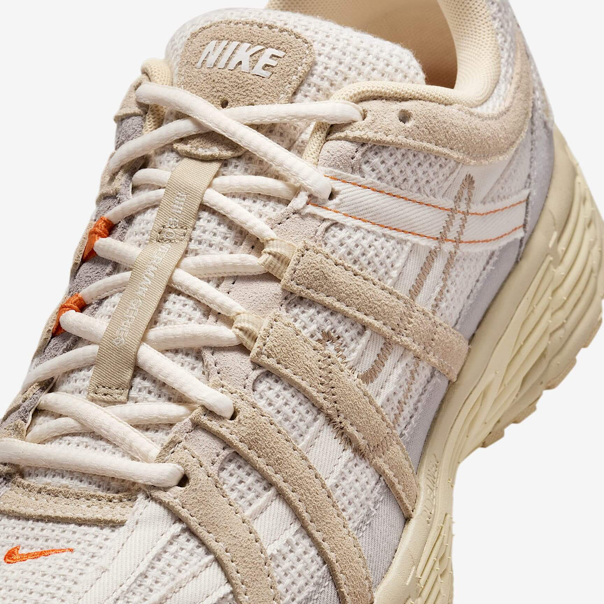 Мъжки маратонки Nike P-6000 College Grey Khaki Safety Orange - IM6648-009 – снимка 7