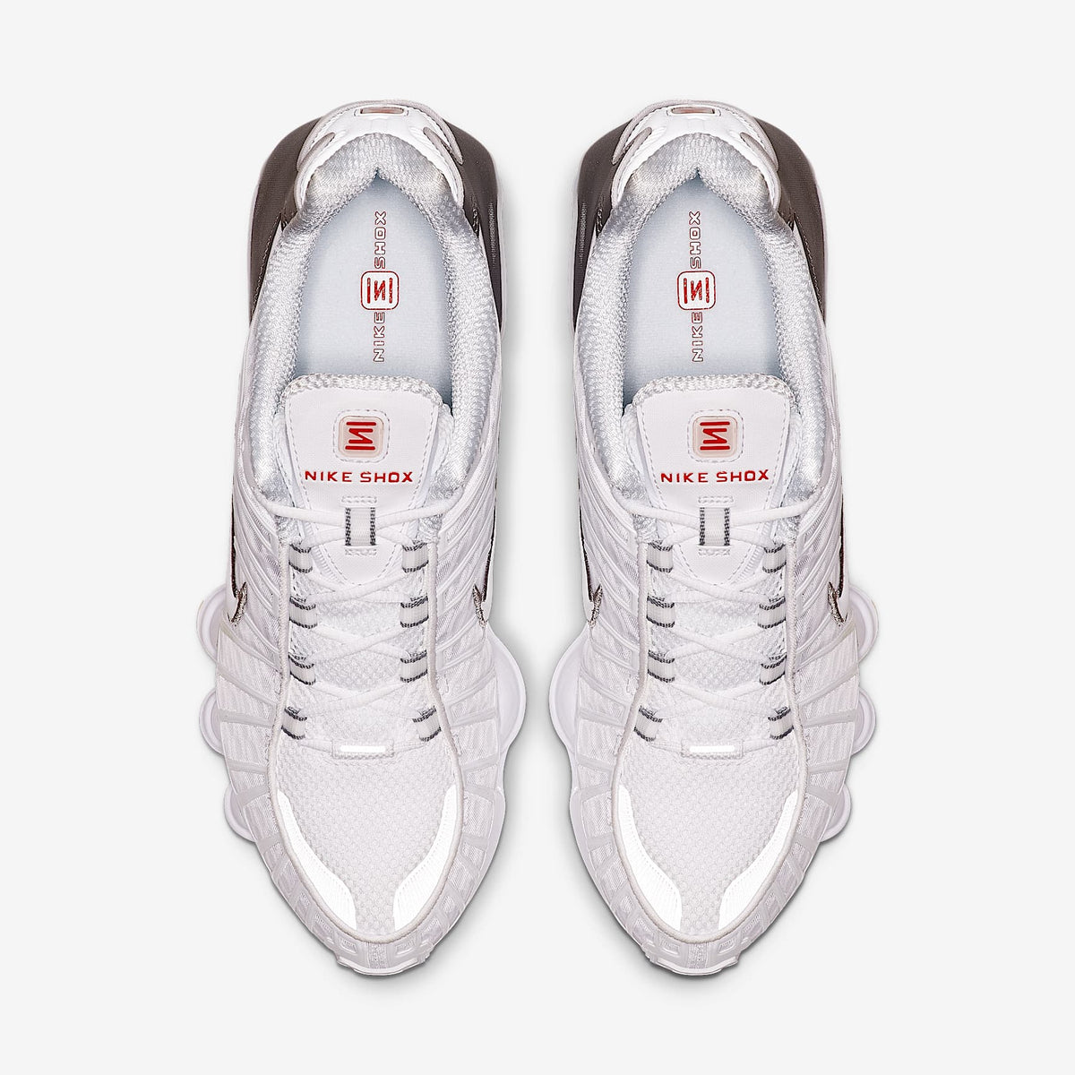 Маратонки Nike Shox TL White/White/Metallic Silver - AV3595-100 – снимка 4