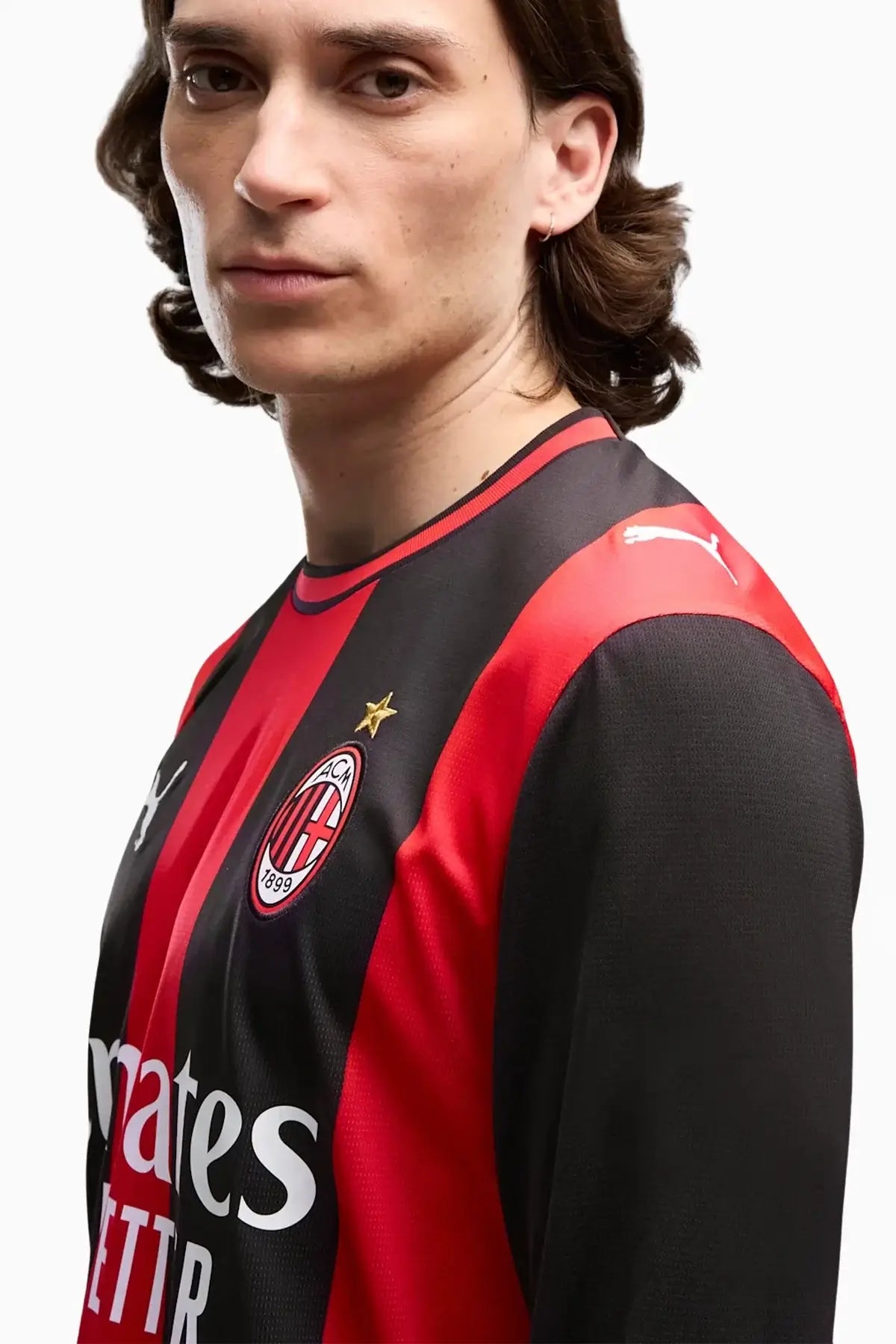 Тениска с дълги ръкави Puma AC MILAN 26/27 като Домакин Replica - 784122-01 – снимка 3