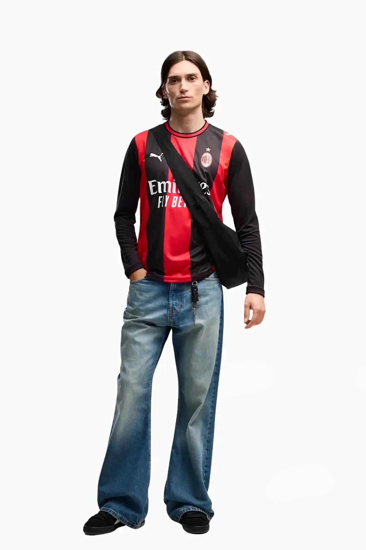 Тениска с дълги ръкави Puma AC MILAN 26/27 като Домакин Replica - 784122-01 – снимка 4