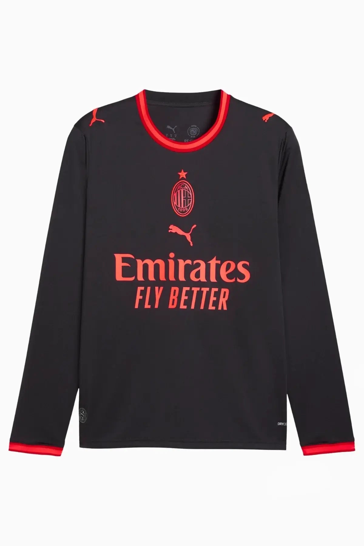 Тениска с дълги ръкави Puma AC MILAN 26/27 Трета Replica (Черен) - 785487-03