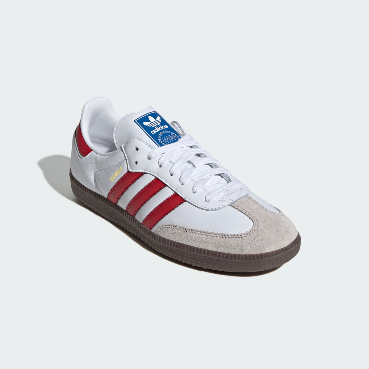 Мъжки маратонки adidas Samba OG Cloud White Better Scarlet - IG1025 – снимка 5