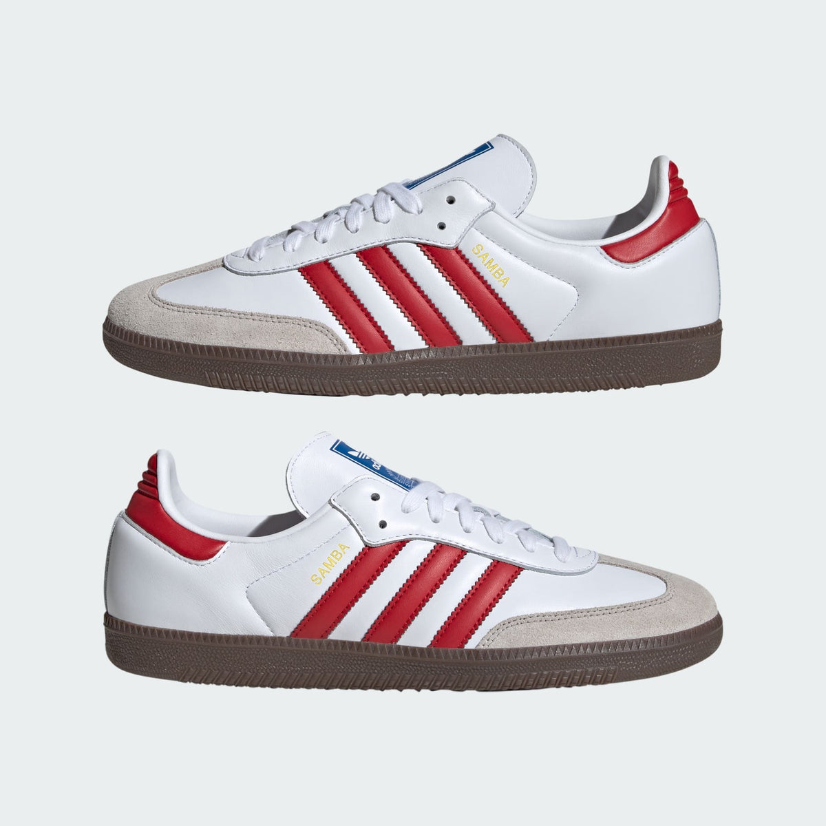 Мъжки маратонки adidas Samba OG Cloud White Better Scarlet - IG1025 – снимка 8