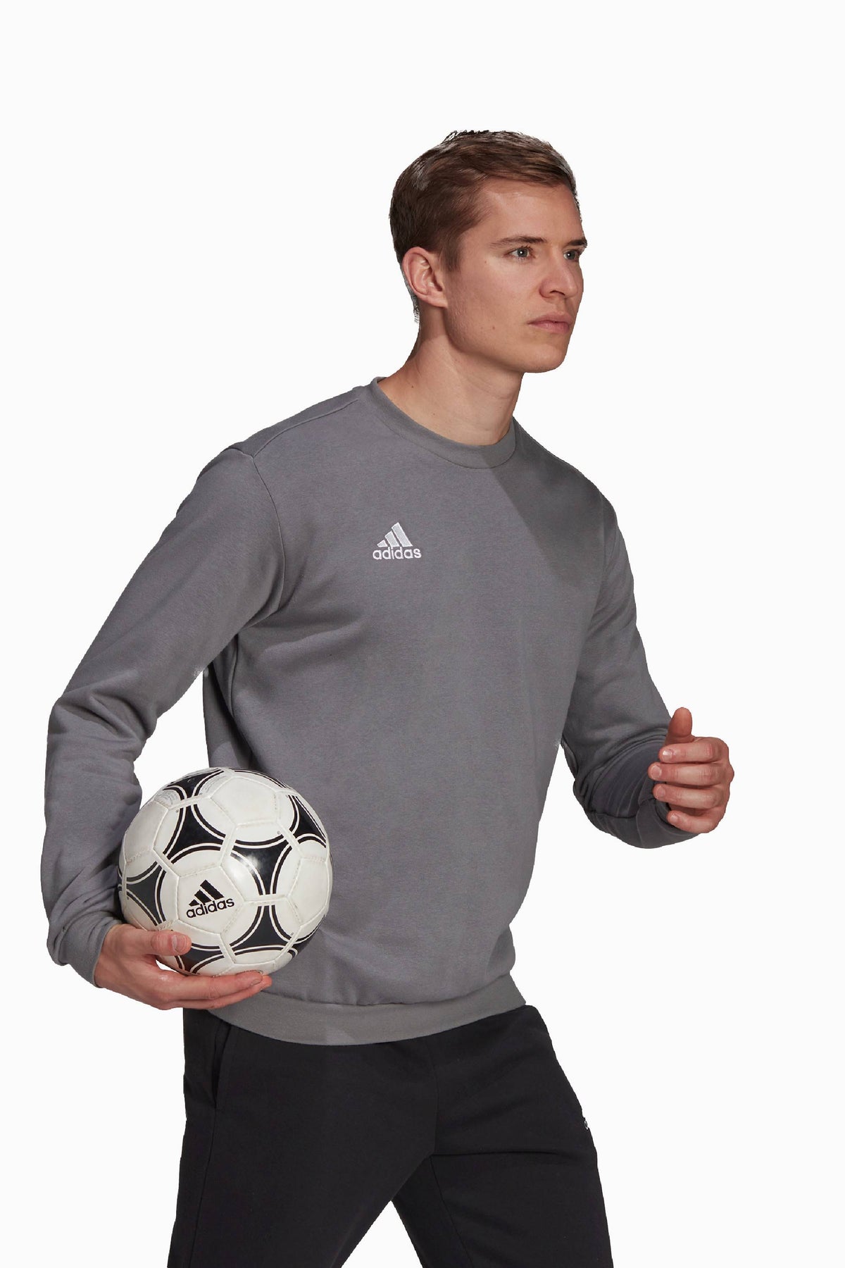 Блуза adidas Entrada 22 Sweat Top (Сив) - H57479 – снимка 2