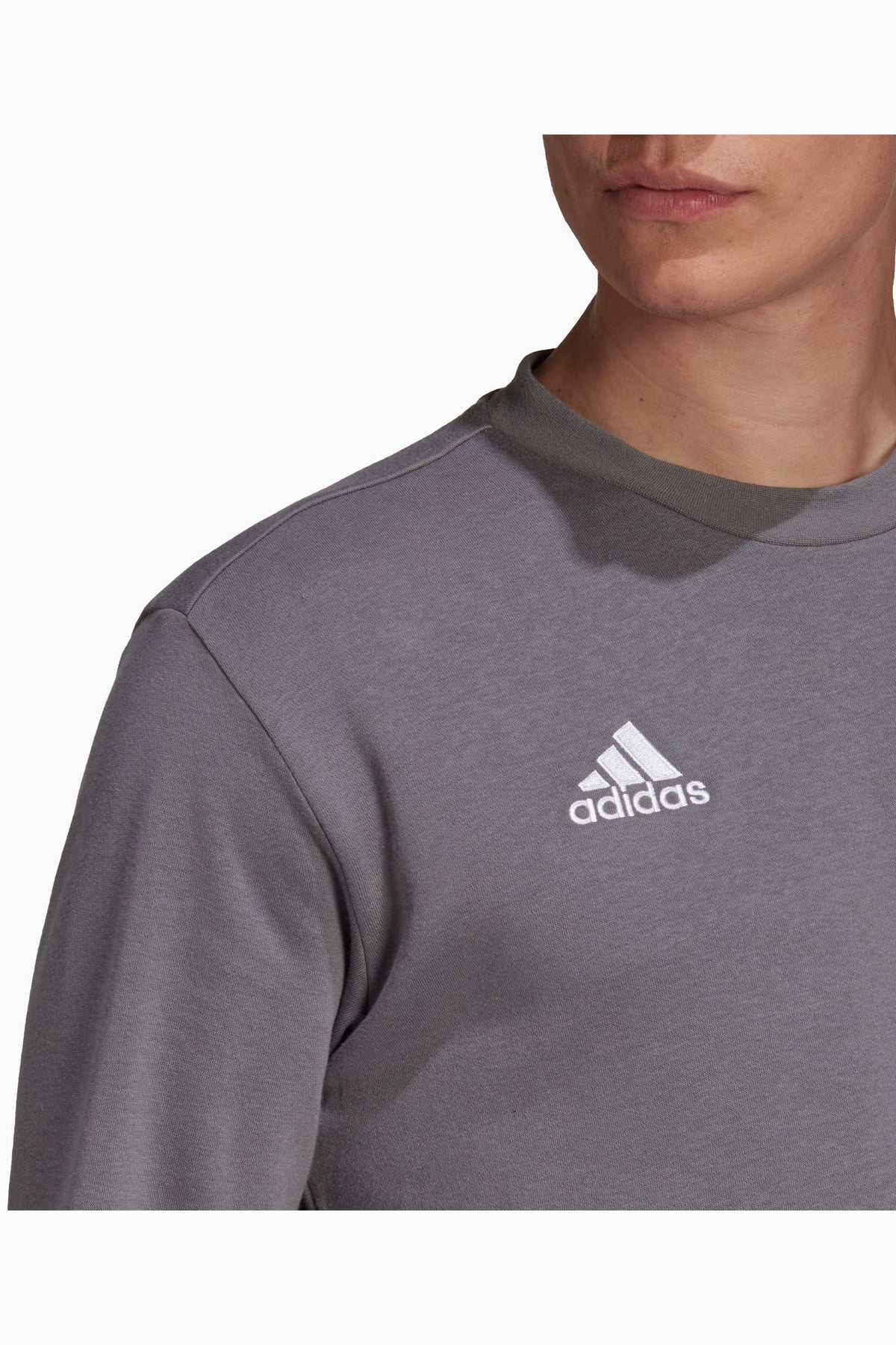 Блуза adidas Entrada 22 Sweat Top (Сив) - H57479 – снимка 4