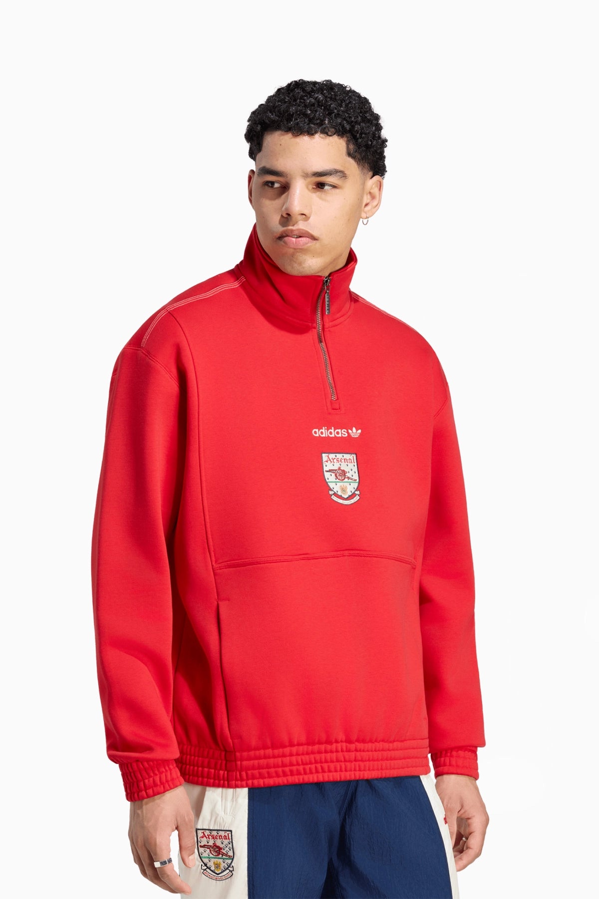 Блуза adidas Originals Arsenal FC 26/27 EQT Half-Zip (Червен) - KG5130 – снимка 2