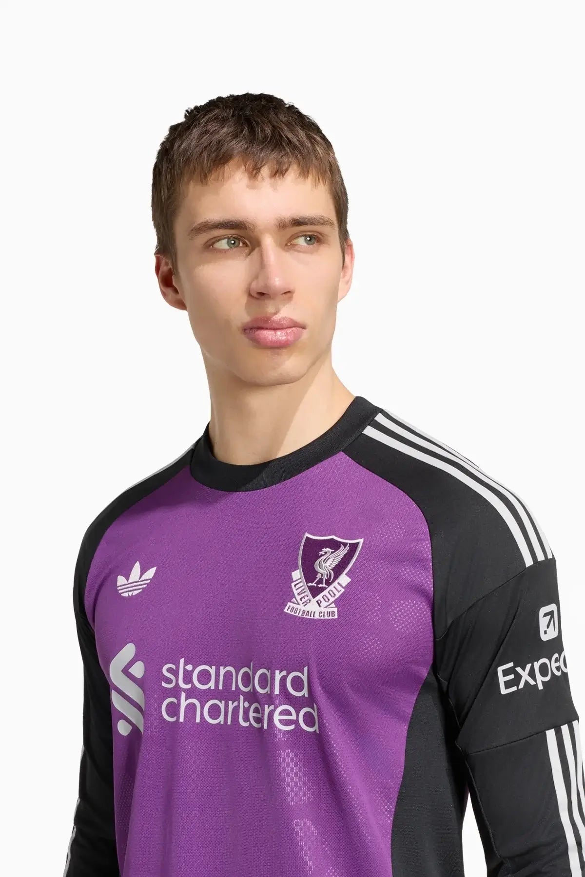 Тениска adidas Originals Liverpool FC 26/27 Away Goalkeeper Replica (Виолетова) - KT2081 – снимка 3