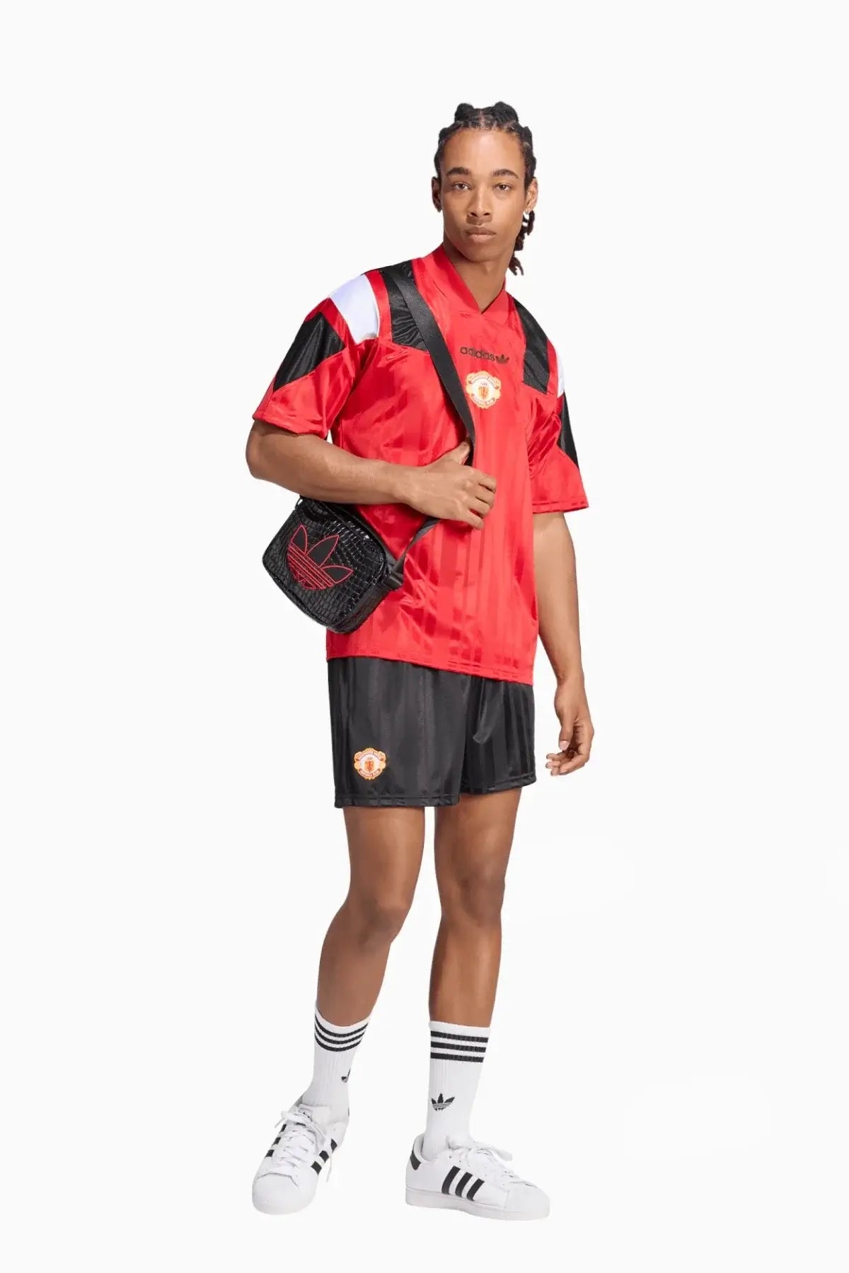 Тениска adidas Originals Manchester United 26/27 EQT (Червен) - KH4821 – снимка 5