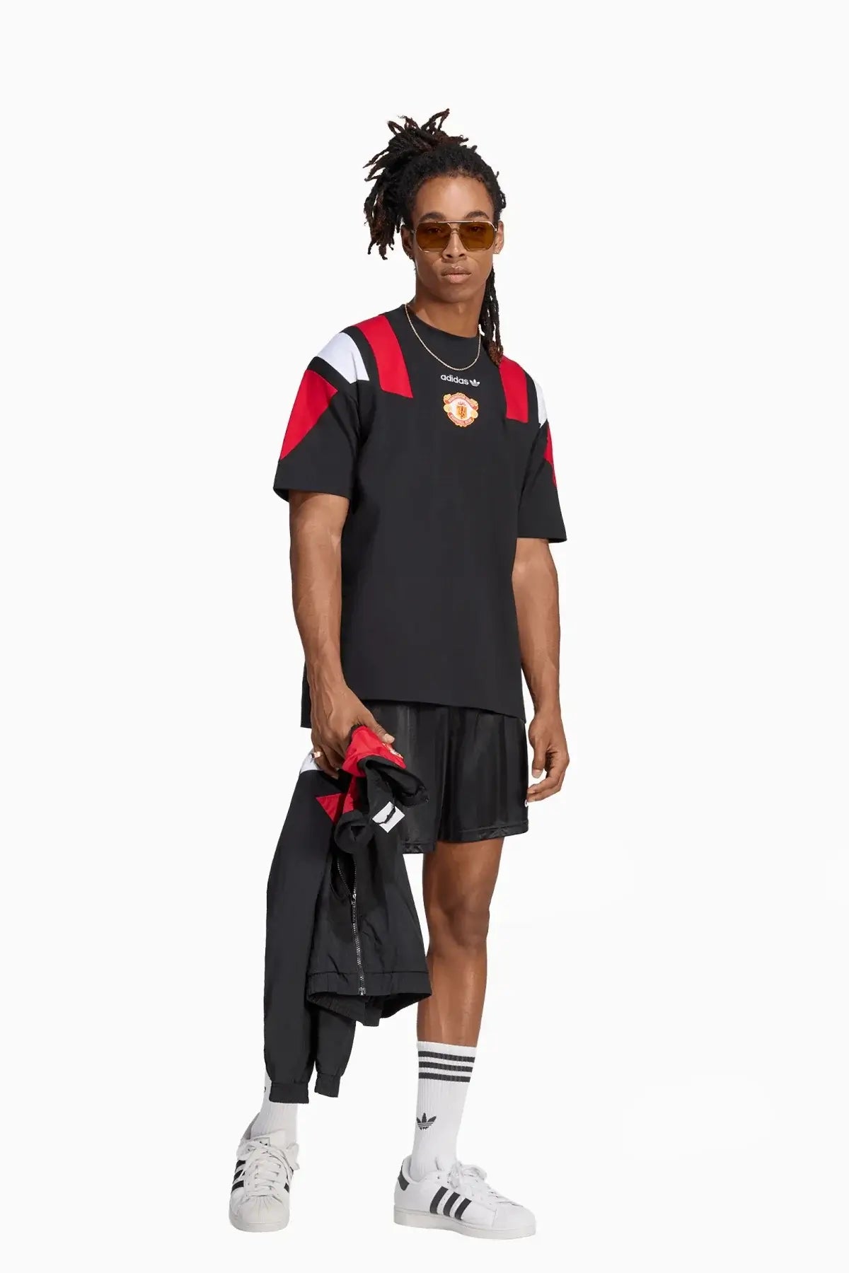 Тениска adidas Originals Manchester United 26/27 EQT Tee (Черен) - KH4824 – снимка 3