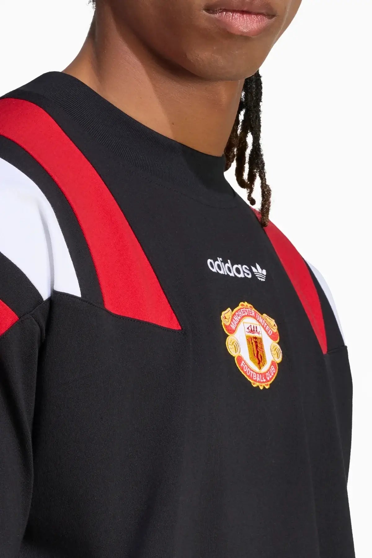 Тениска adidas Originals Manchester United 26/27 EQT Tee (Черен) - KH4824 – снимка 4