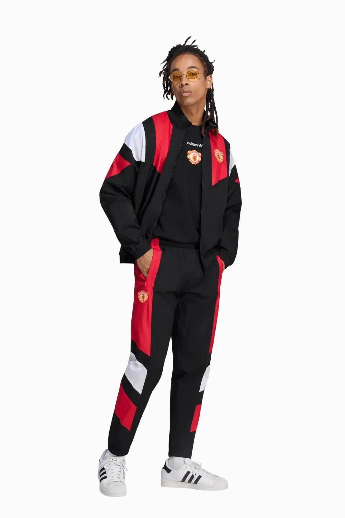 Блуза adidas Originals Manchester United 26/27 EQT Track (Черен) - KH4827 – снимка 5
