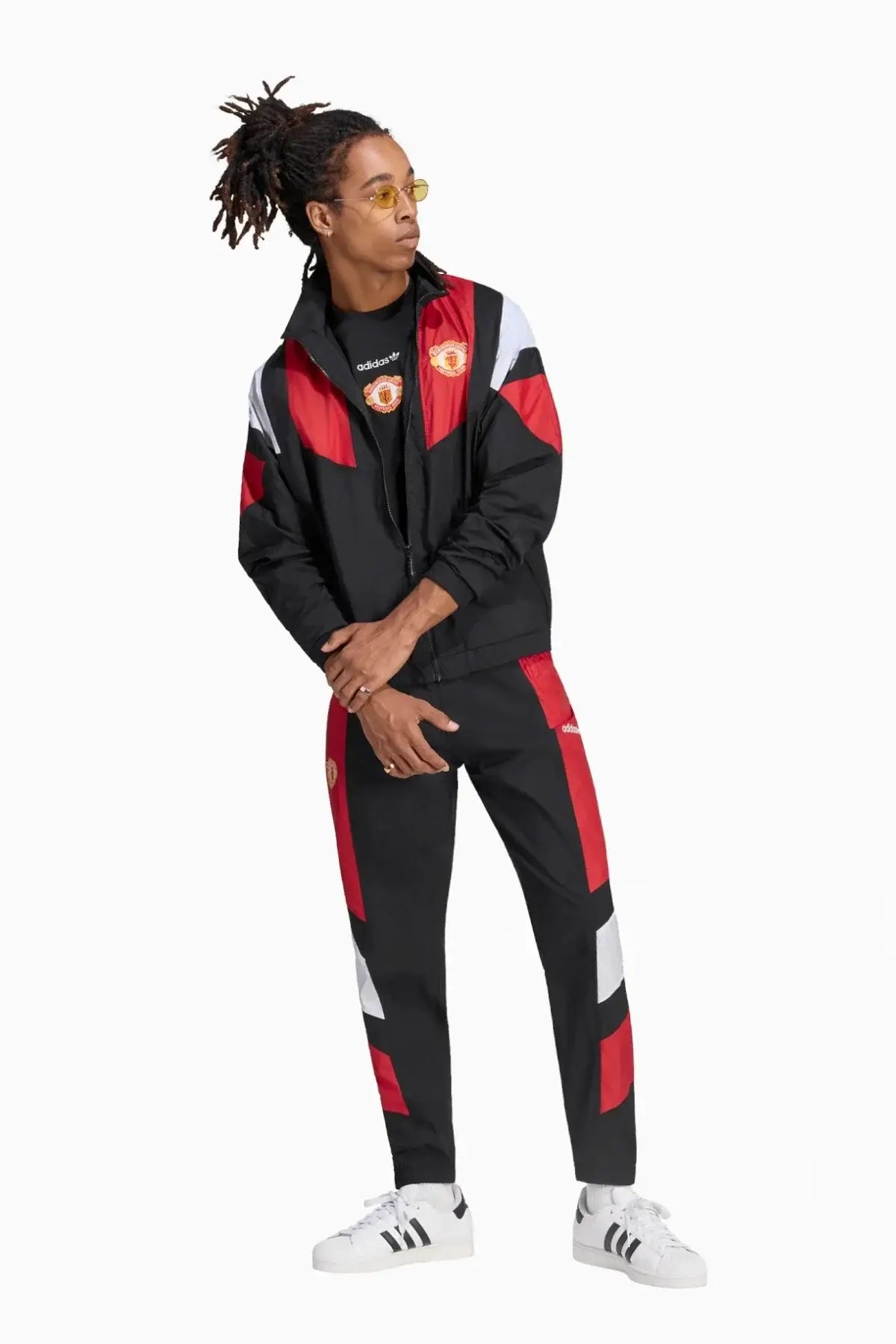 Спортно долнище adidas Originals Manchester United 26/27 EQT Track (Черен) - KH4828 – снимка 5