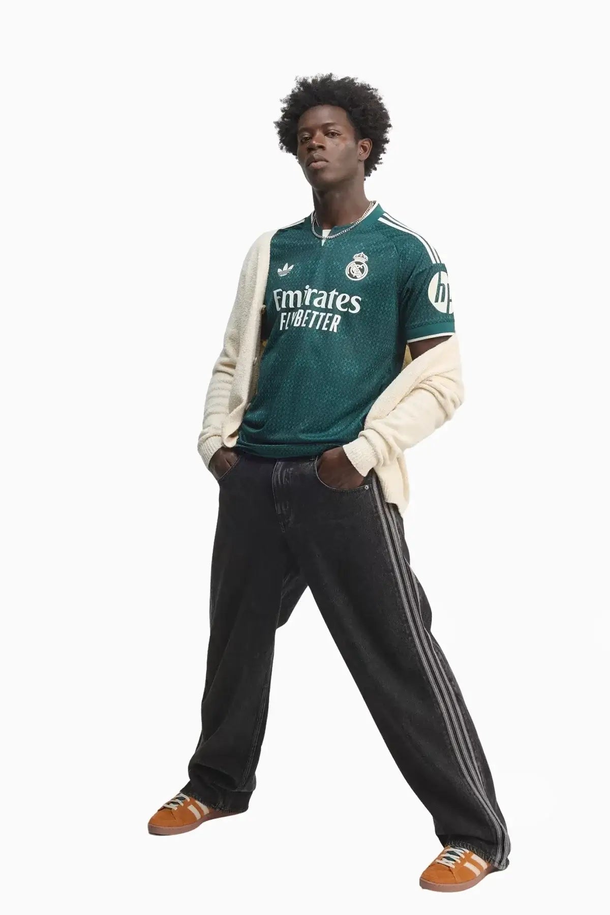 Тениска adidas Originals Real Madrid 26/27 Away Authentic (Зелен) - JZ7219 – снимка 5