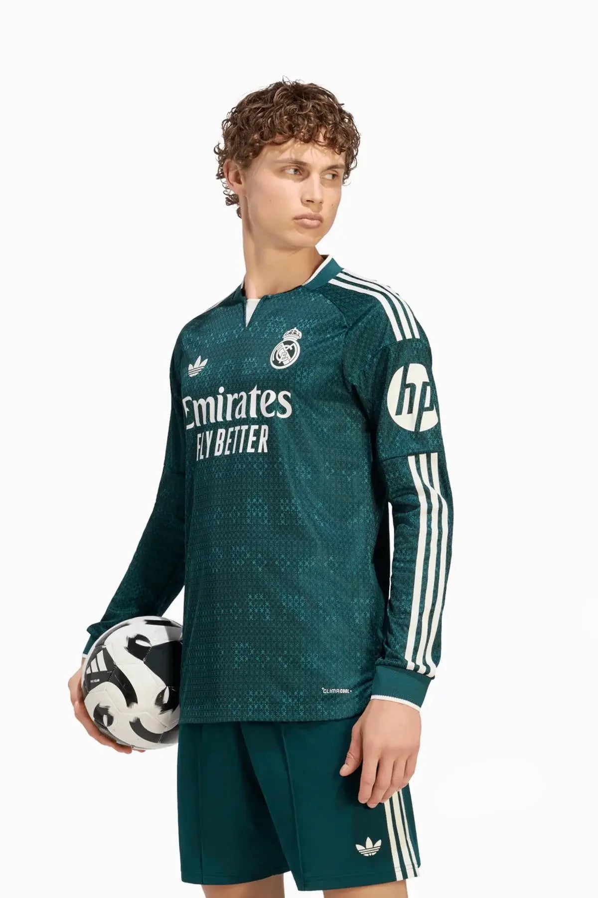 Тениска с дълги ръкави adidas Real Madrid 26/27 Away Authentic (Зелен) - KC3980