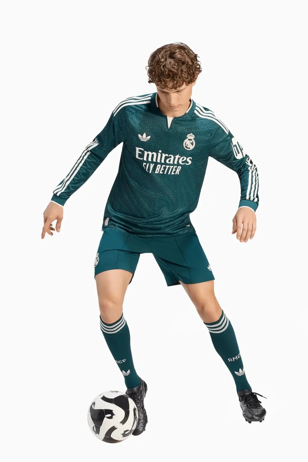 Тениска с дълги ръкави adidas Real Madrid 26/27 Away Authentic (Зелен) - KC3980 – снимка 5