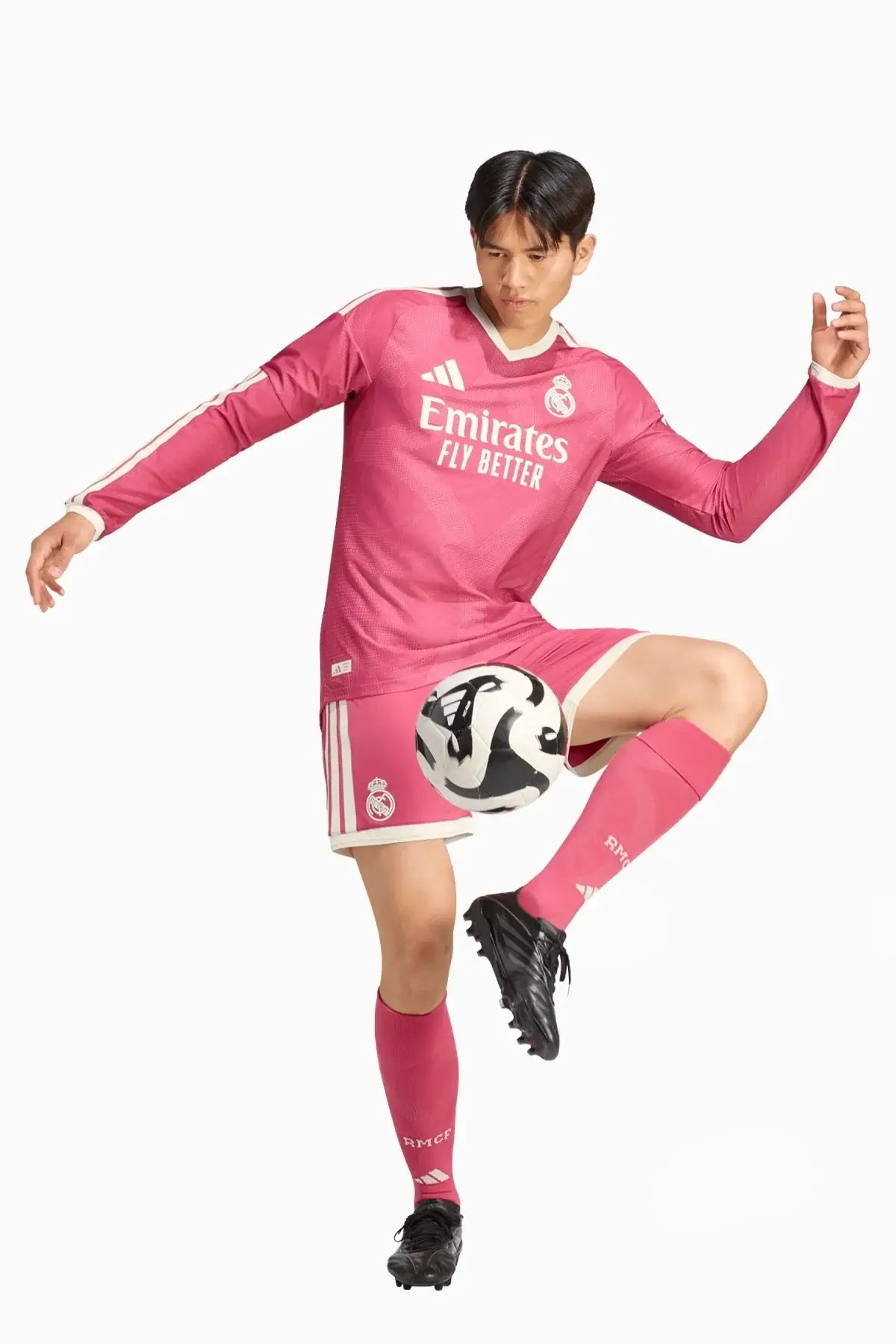 Тениска с дълги ръкави adidas Real Madrid 26/27 Third Authentic (Розов) - KC3965 – снимка 3