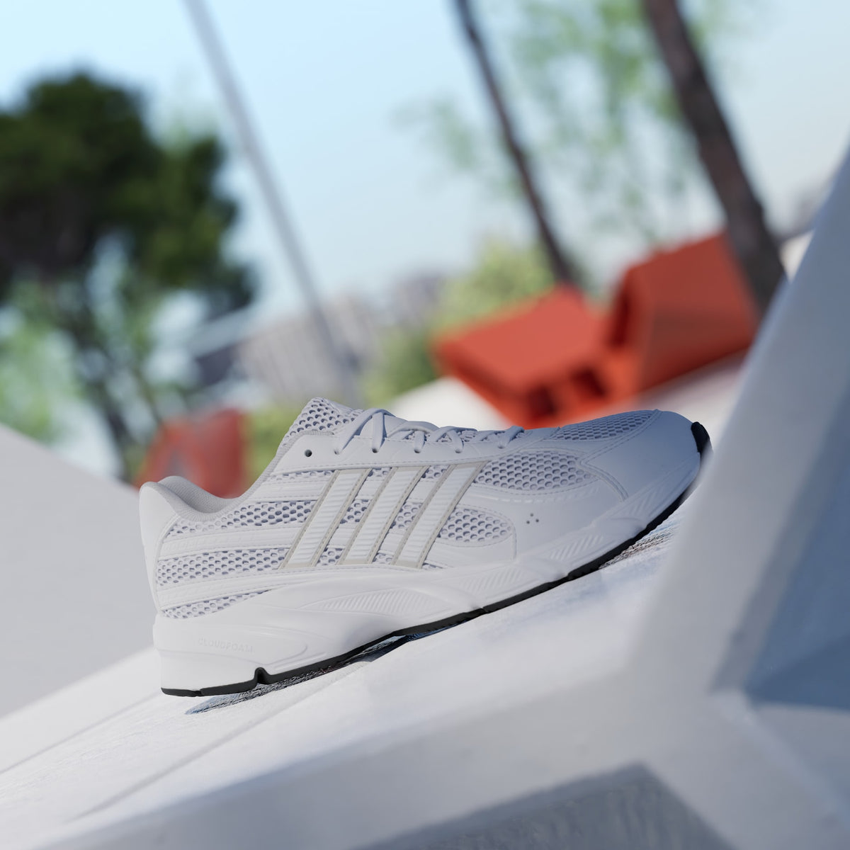 Мъжки маратонки adidas Technochaos 2000 Cloud White Grey One - KI4229 – снимка 2