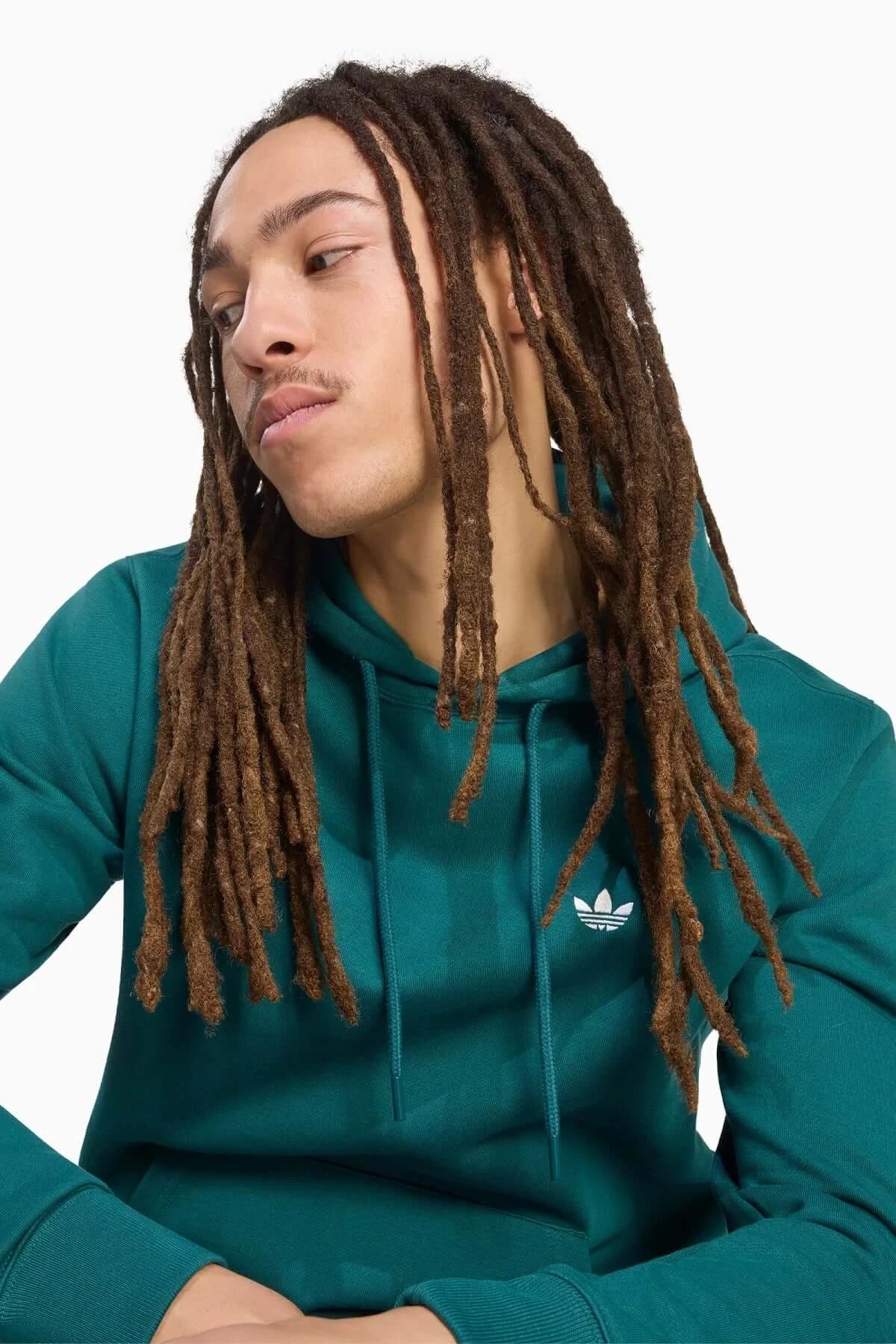 Блуза Adidas Trefoil Essentials Hoodie (Зелен) - KV9317 – снимка 4