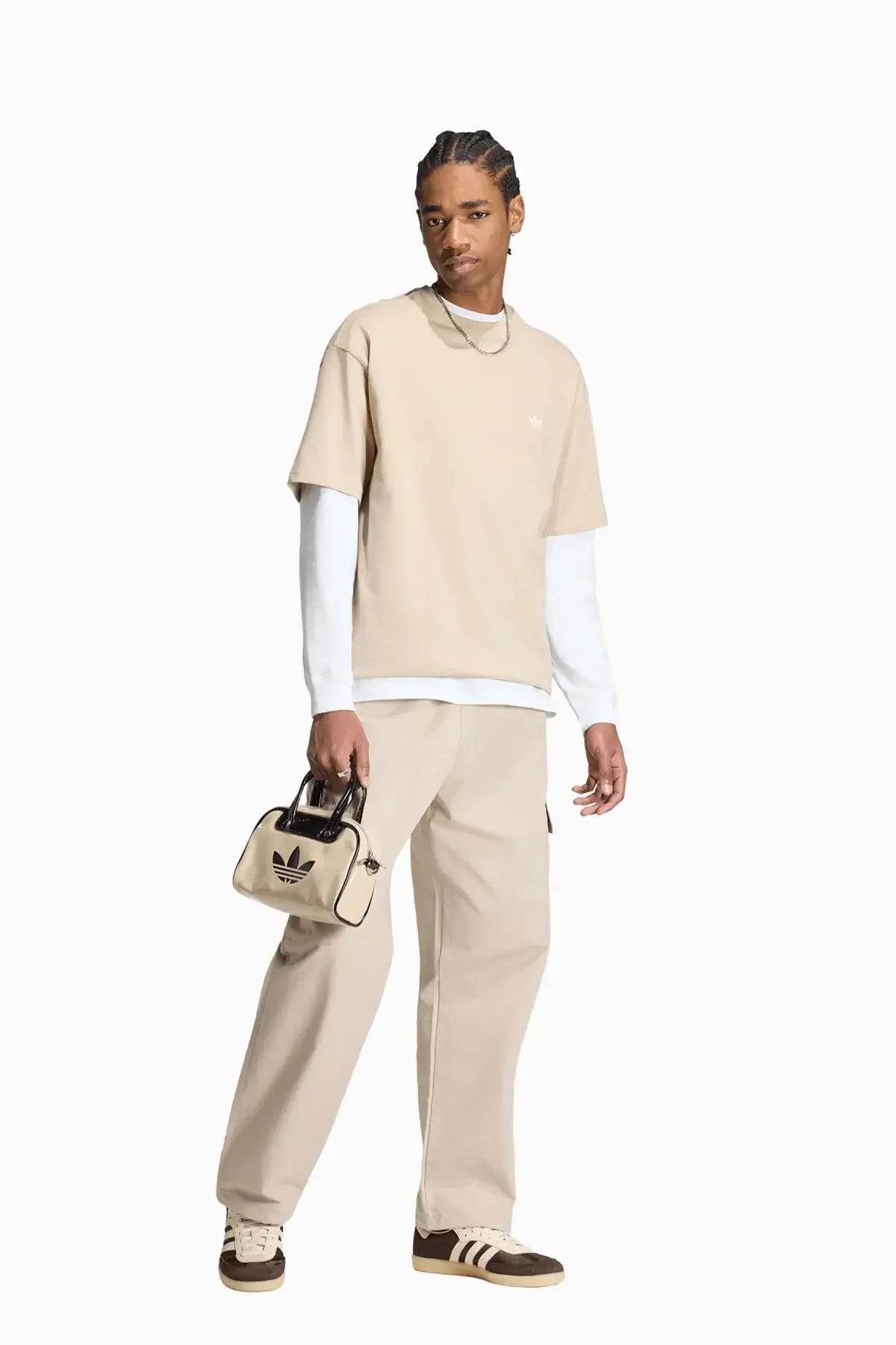 Тениска adidas Trefoil Essentials (Бежов) - IA7548 – снимка 3