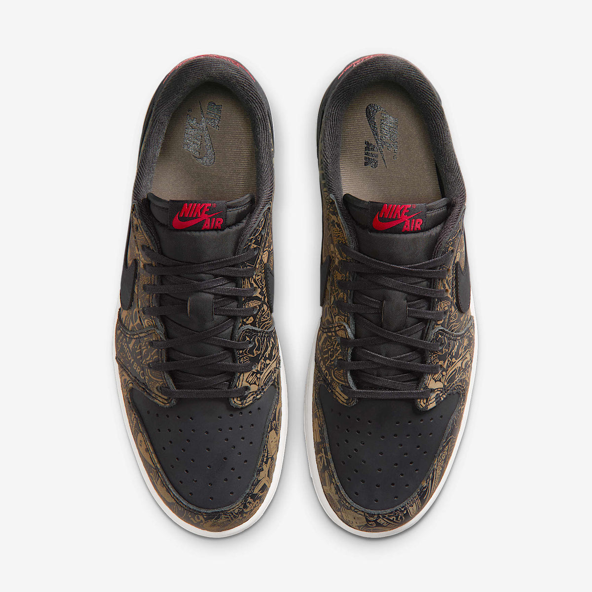 Мъжки маратонки Jordan 1 Retro Low OG Laser Black University Red - IV6750-001 – снимка 4