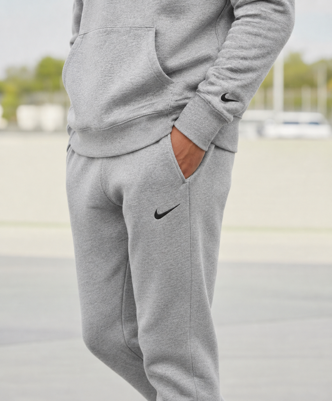 Мъжки спортен екип PARK 26 WINTER HOODY TRACK - IO9035-063/IB1248-063